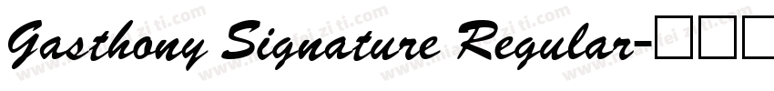 Gasthony Signature Regular字体转换